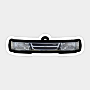 Saab 900 Turbo classic car minimalist grille Sticker